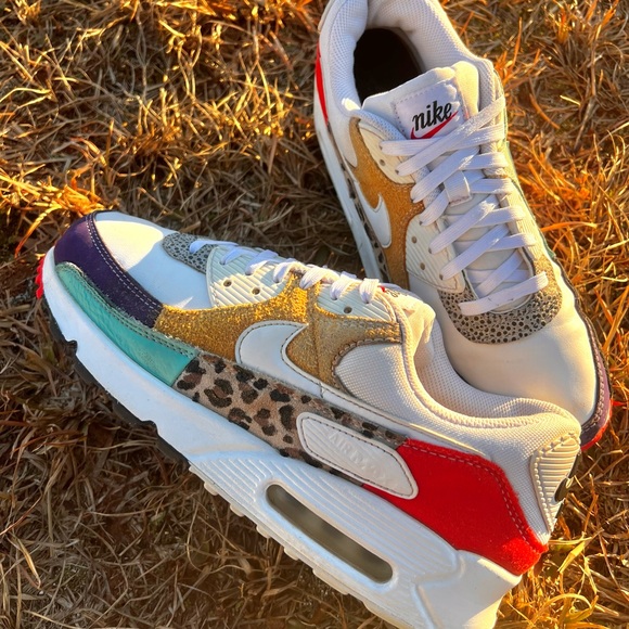 Nike Multicolor Animal Print Sneakers - Picture 2 of 15